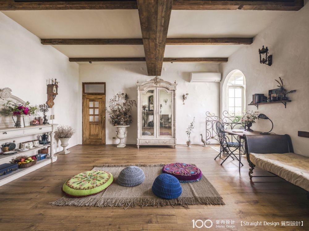 乡村风天花板设计这样做,柔美又好看!